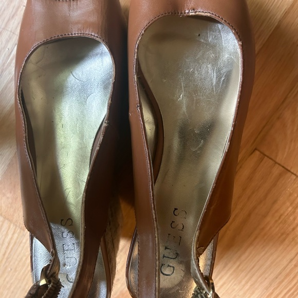 GUESS WEDGES , size 6 beige or light brown . - Picture 3 of 6